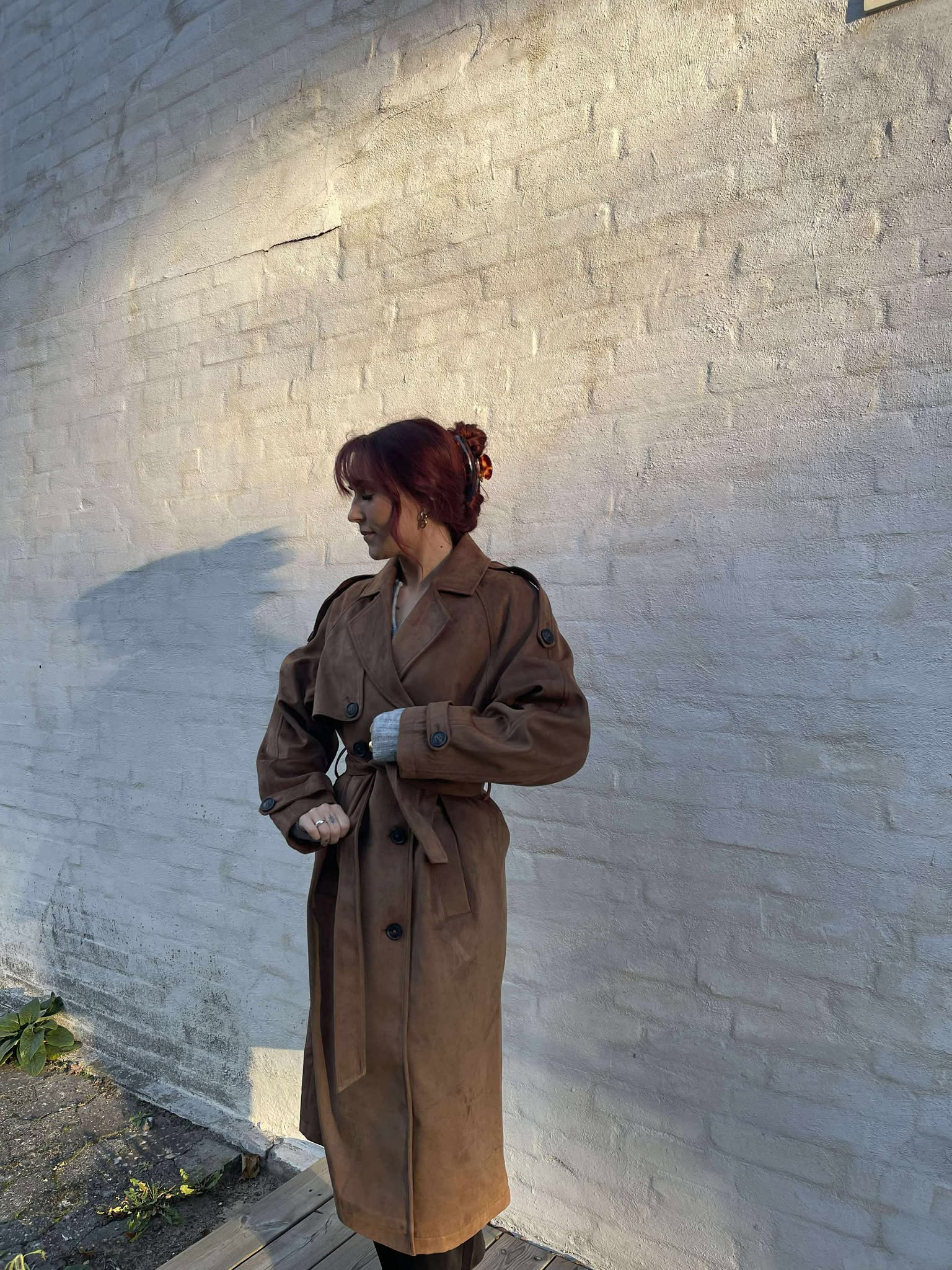 JXLEIA Trenchcoat - Cognac